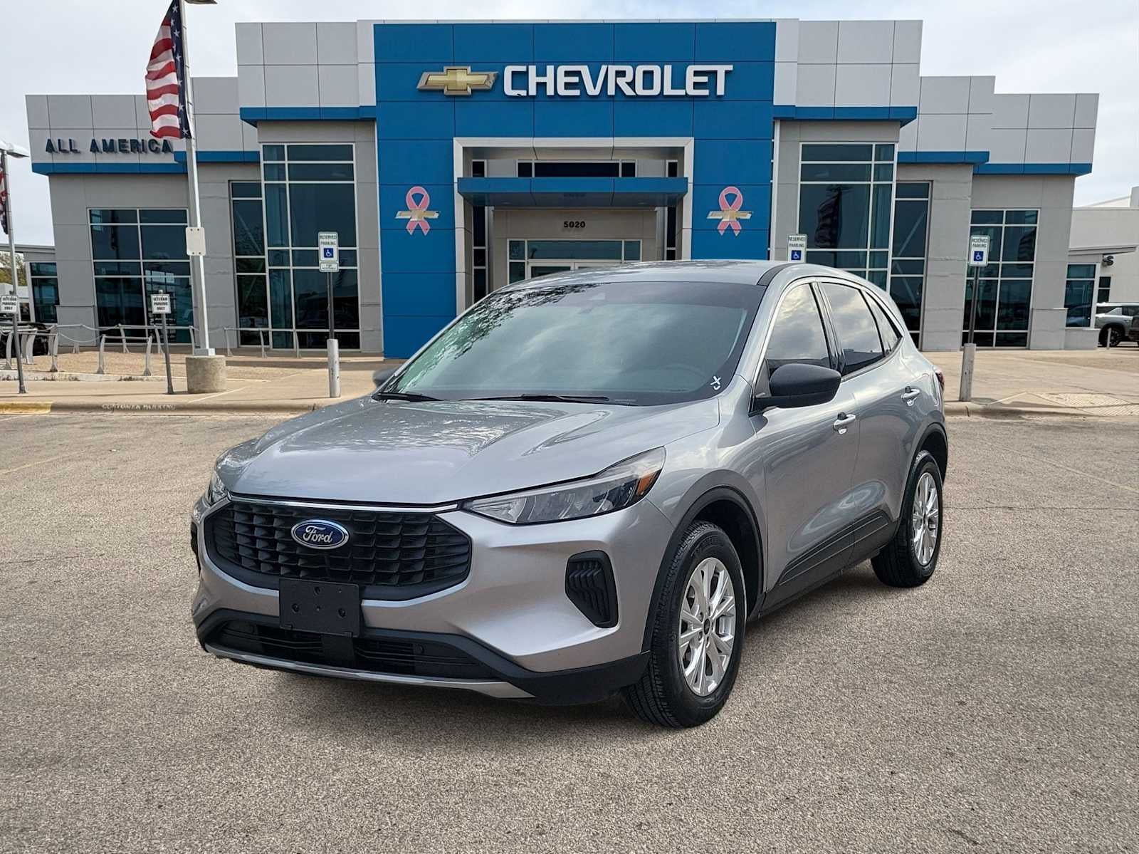 2024 Ford Escape Active in Sil/Silver — front three-quarter view