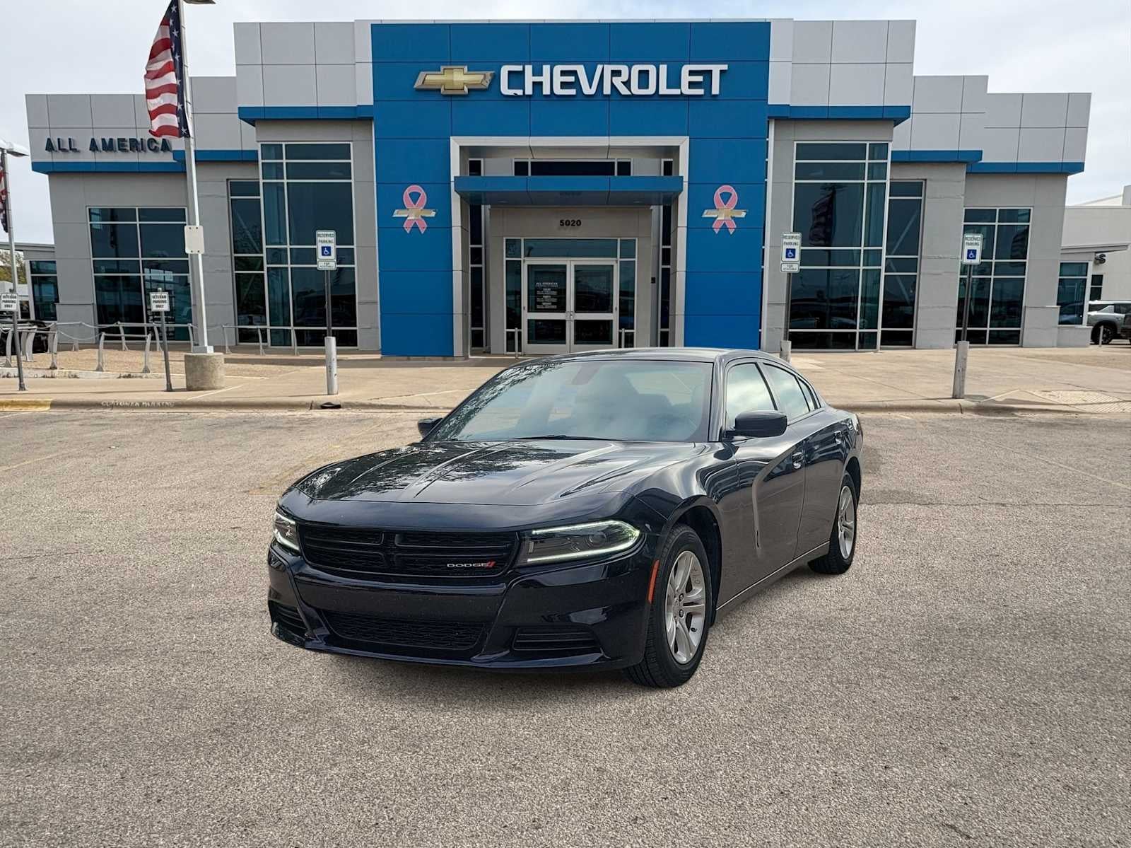2023 Dodge Charger SXT in Blk/Black — front three-quarter view