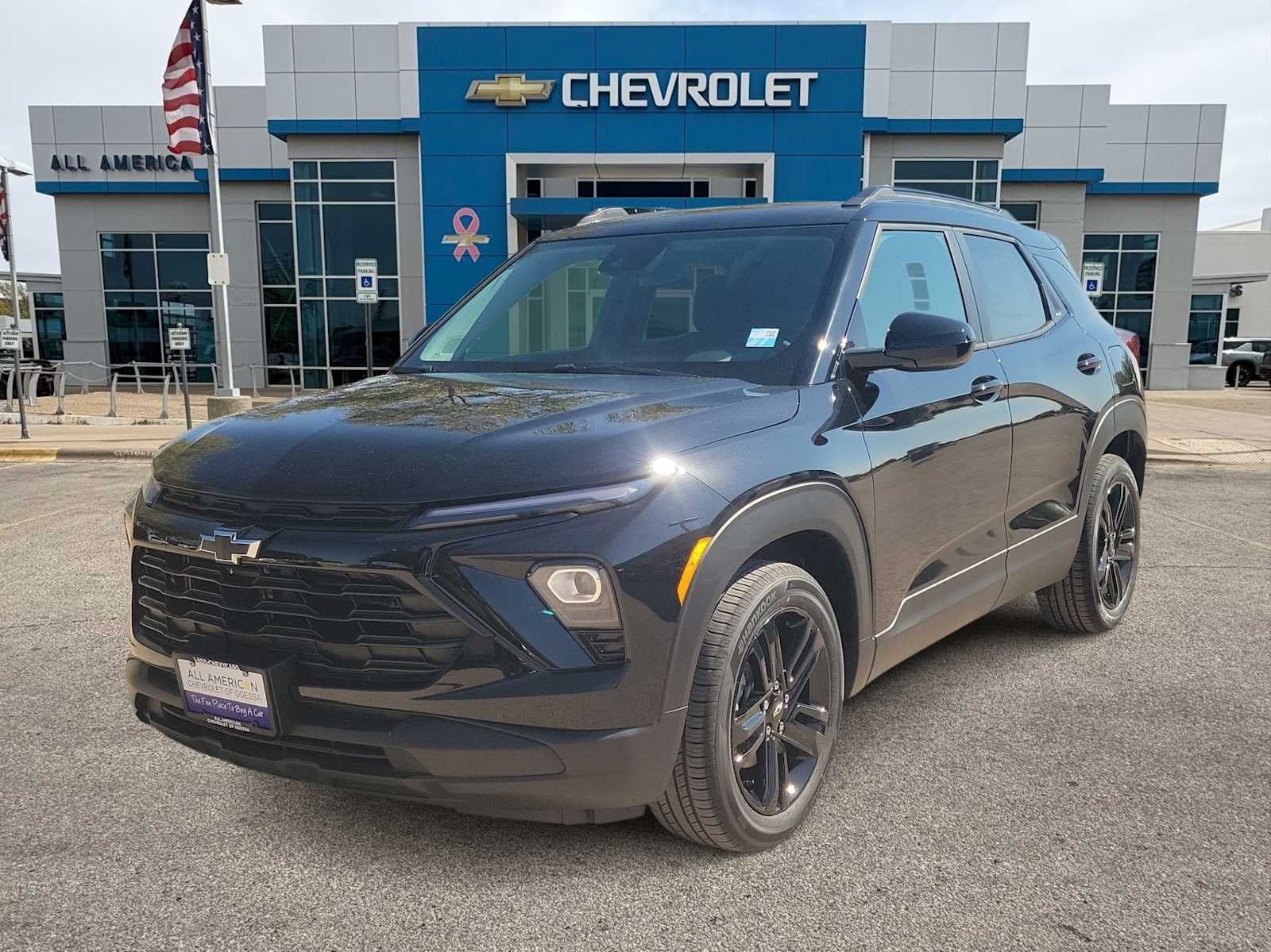 2026 Chevrolet Trailblazer LT in Mosaic Black Metallic — front three-quarter view